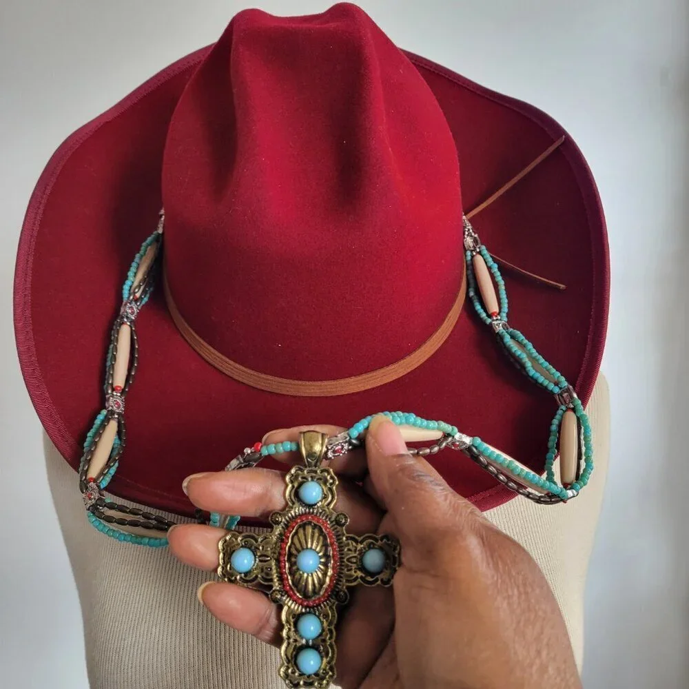 Goorin Bros’ Women's Burgundy / Wine Cowboy Wide Brim Fall/Winter Hat